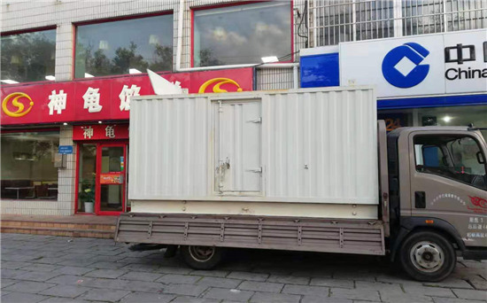 翁田镇出租发电机施工案例